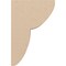 Ekena Millwork 4"W x 8"D x 12"H Classic Crestline Rough Cedar Woodgrain TimberThane Corbel, Primed Tan CORUR04X08X12CRERCPR - alternate 6